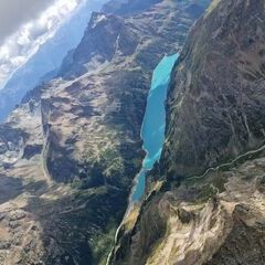 Flugwegposition um 13:51:24: Aufgenommen in der Nähe von 11010 Bionaz, Aostatal, Italien in 3711 Meter